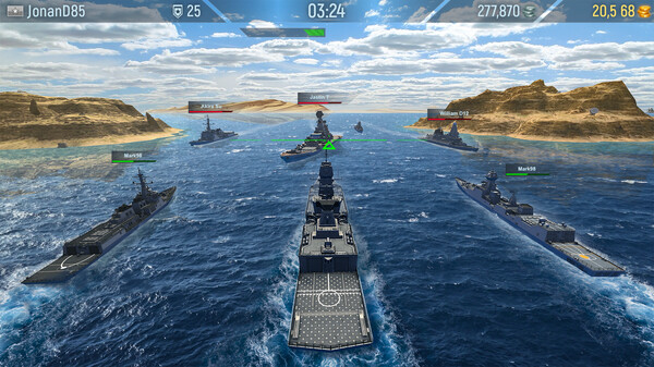 Naval Armada: Fleet Battle gameplay screenshot