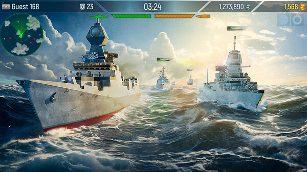 Naval Armada: Fleet Battle gameplay screenshot