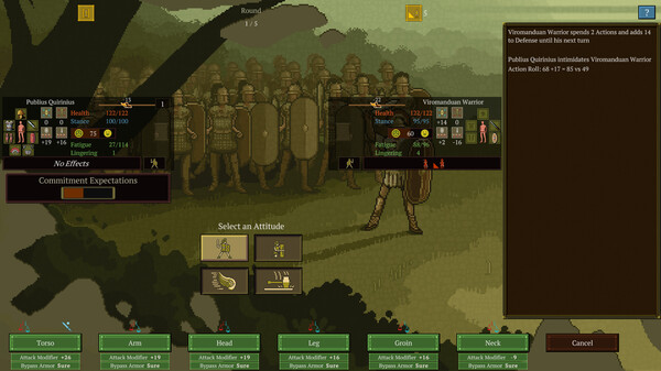 Never Second in Rome gameplay screenshot