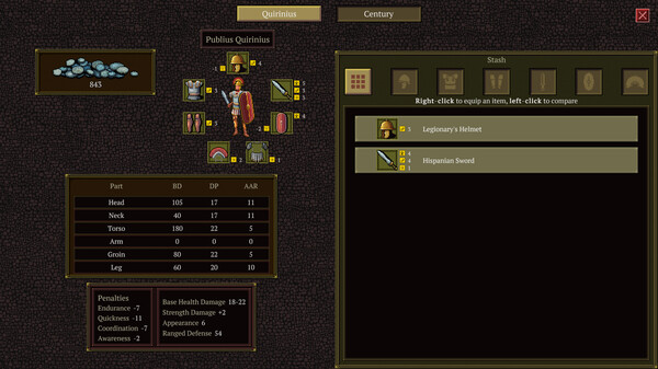 Never Second in Rome gameplay screenshot