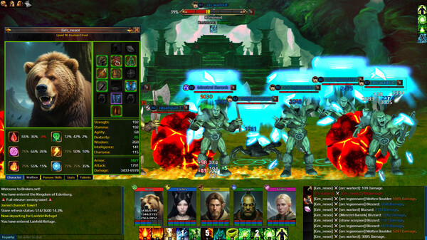 Nevergrind Online gameplay screenshot