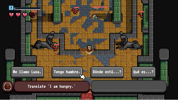 Newcomer : A Language Learning RPG gameplay screenshot