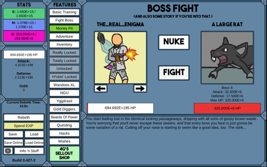 NGU IDLE gameplay screenshot