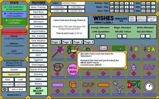 NGU IDLE gameplay screenshot