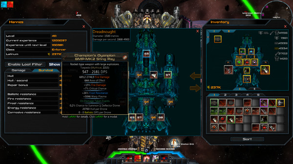 Nienix: Cosmic Warfare gameplay screenshot