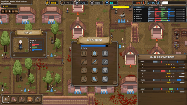 Ninja Tycoon gameplay screenshot