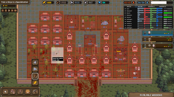 Ninja Tycoon gameplay screenshot