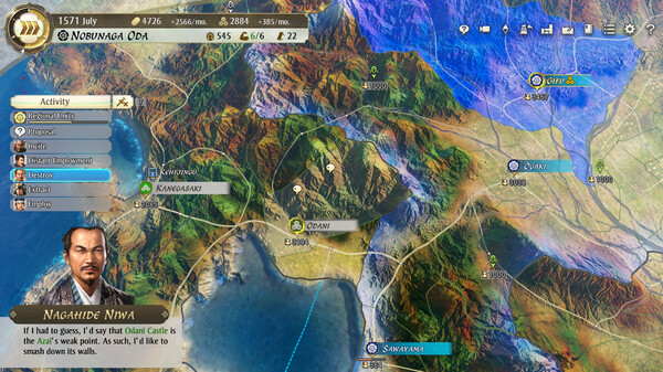 NOBUNAGA'S AMBITION: Awakening gameplay screenshot
