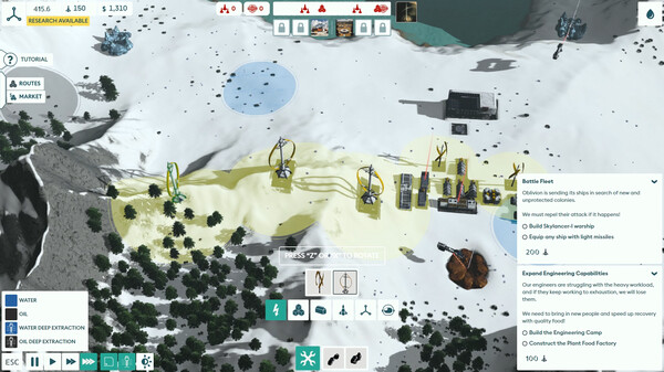 Oasis Mission: Colony Sim gameplay screenshot