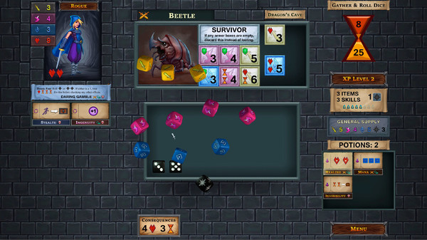One Deck Dungeon gameplay screenshot