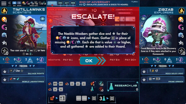 One Deck Galaxy gameplay screenshot