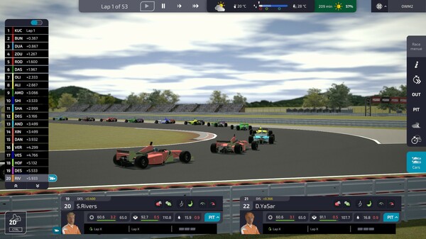 Open Wheel Manager 2 gameplay screenshot