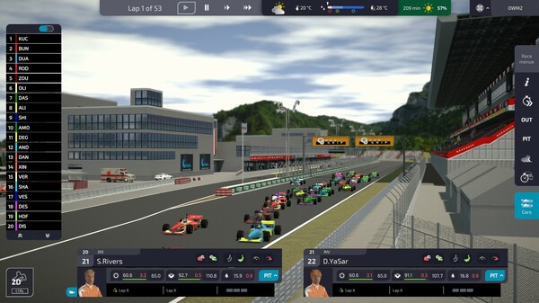 Open Wheel Manager 2 gameplay screenshot