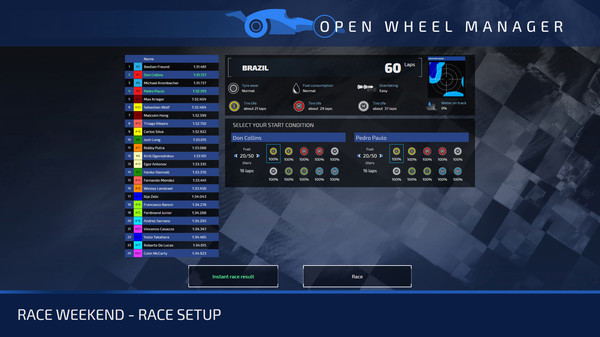 Open Wheel Manager gameplay screenshot