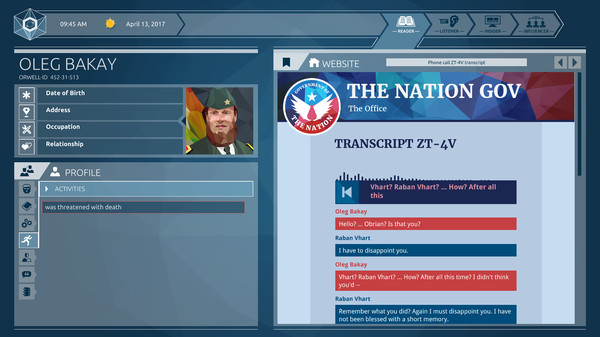 Orwell: Ignorance is Strength gameplay screenshot