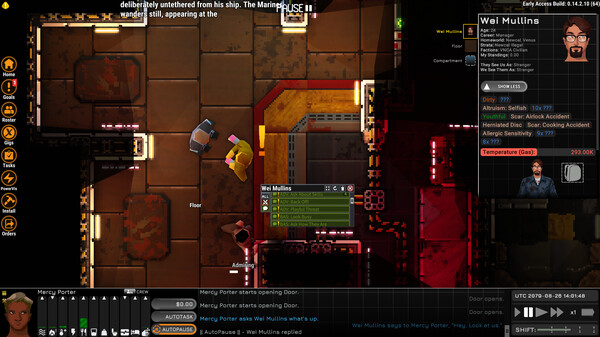 Ostranauts gameplay screenshot