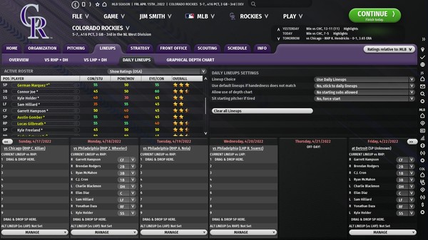Out of the Park Baseball 23 gameplay screenshot
