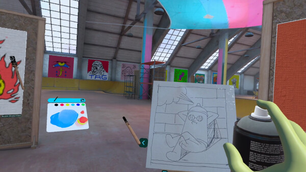 Painting VR gameplay screenshot
