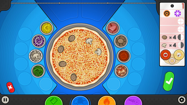 Papa's Pizzeria Deluxe gameplay screenshot