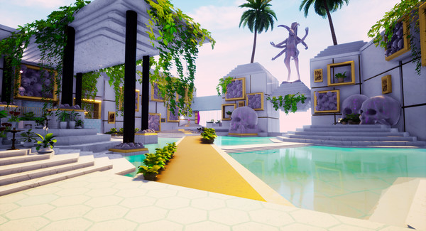 Paradise Killer gameplay screenshot