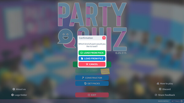 Party Quiz gameplay screenshot