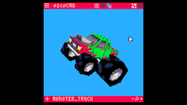picoCAD gameplay screenshot