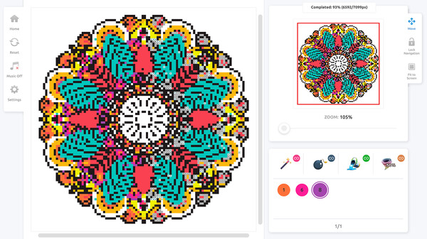 Pixel Art Coloring Book gameplay screenshot
