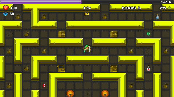 Pixel Descent gameplay screenshot