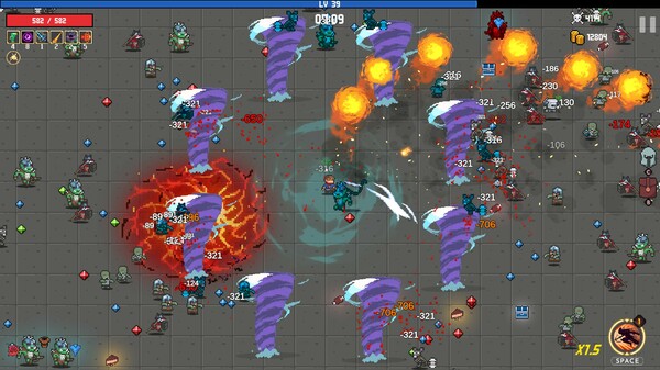 Pixel Survivors : Roguelike gameplay screenshot