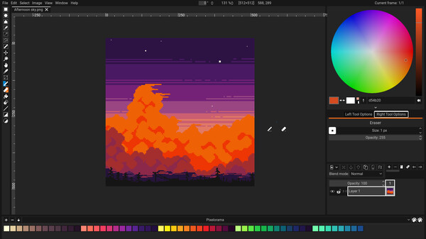 Pixelorama gameplay screenshot