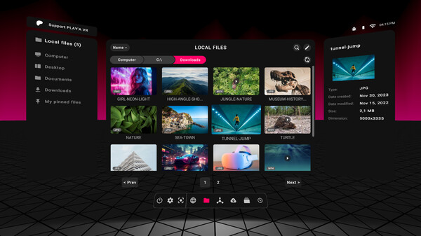 PLAY'A VR  Video Player gameplay screenshot