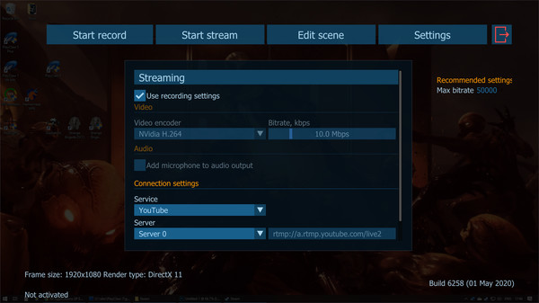 PlayClaw 7 - Game Overlays, Recording and Streaming gameplay screenshot