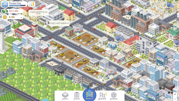Pocket City gameplay screenshot