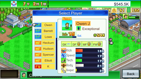 Pocket League Story gameplay screenshot
