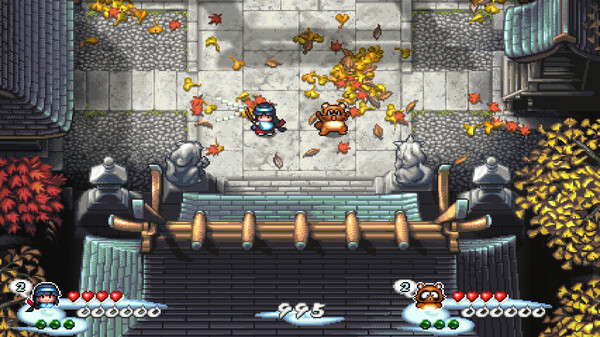 Pocky & Rocky Reshrined gameplay screenshot