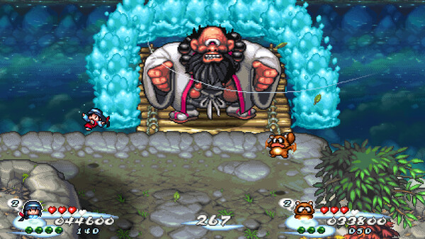 Pocky & Rocky Reshrined gameplay screenshot