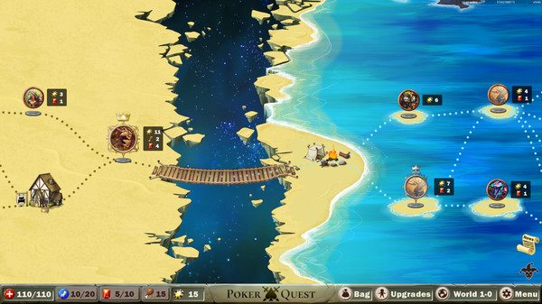 Poker Quest: Swords and Spades gameplay screenshot
