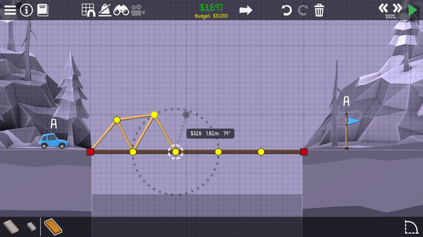Poly Bridge 2 gameplay screenshot