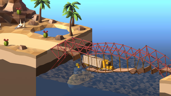 Poly Bridge 2 gameplay screenshot