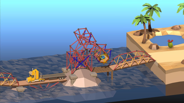 Poly Bridge 2 gameplay screenshot