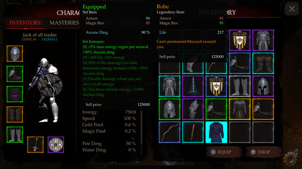 Powerlust gameplay screenshot