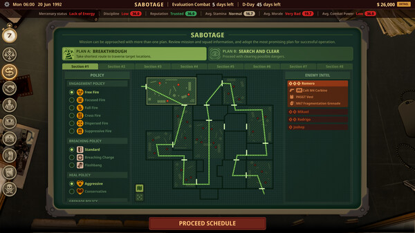 Private Military Manager: Prologue gameplay screenshot