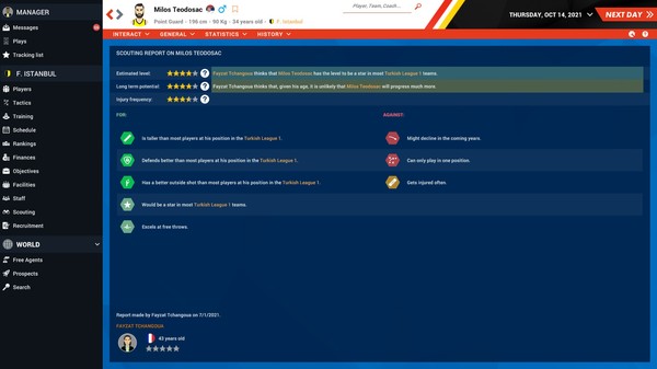 Pro Basketball Manager 2022 gameplay screenshot