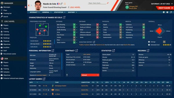 Pro Basketball Manager 2023 gameplay screenshot