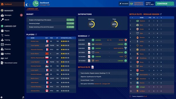 Pro Basketball Manager 2024 gameplay screenshot