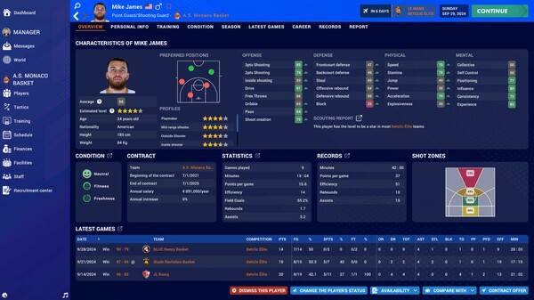 Pro Basketball Manager 2025 gameplay screenshot