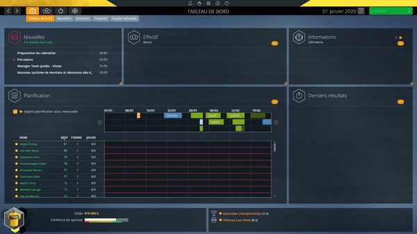 Pro Cycling Manager 2020 gameplay screenshot