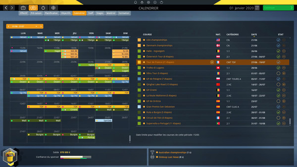 Pro Cycling Manager 2020 gameplay screenshot
