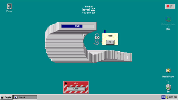 Progressbar95 gameplay screenshot