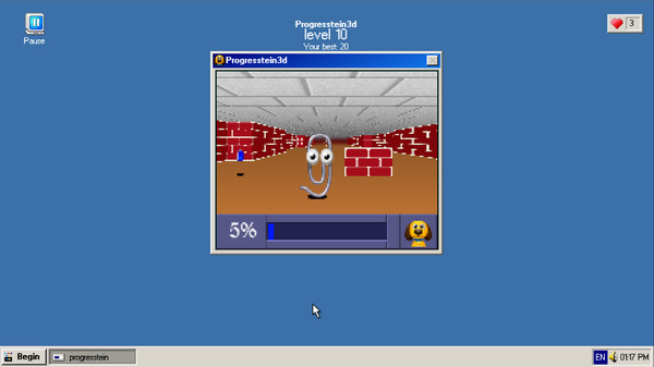 Progressbar95 gameplay screenshot